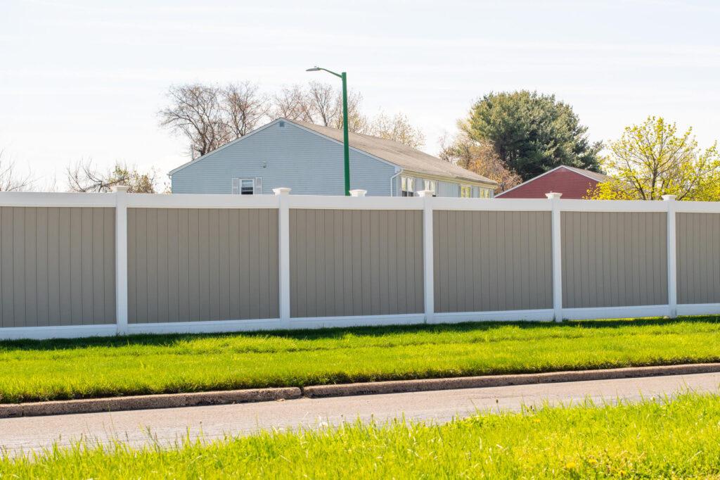 fence installation by a pvc fence company