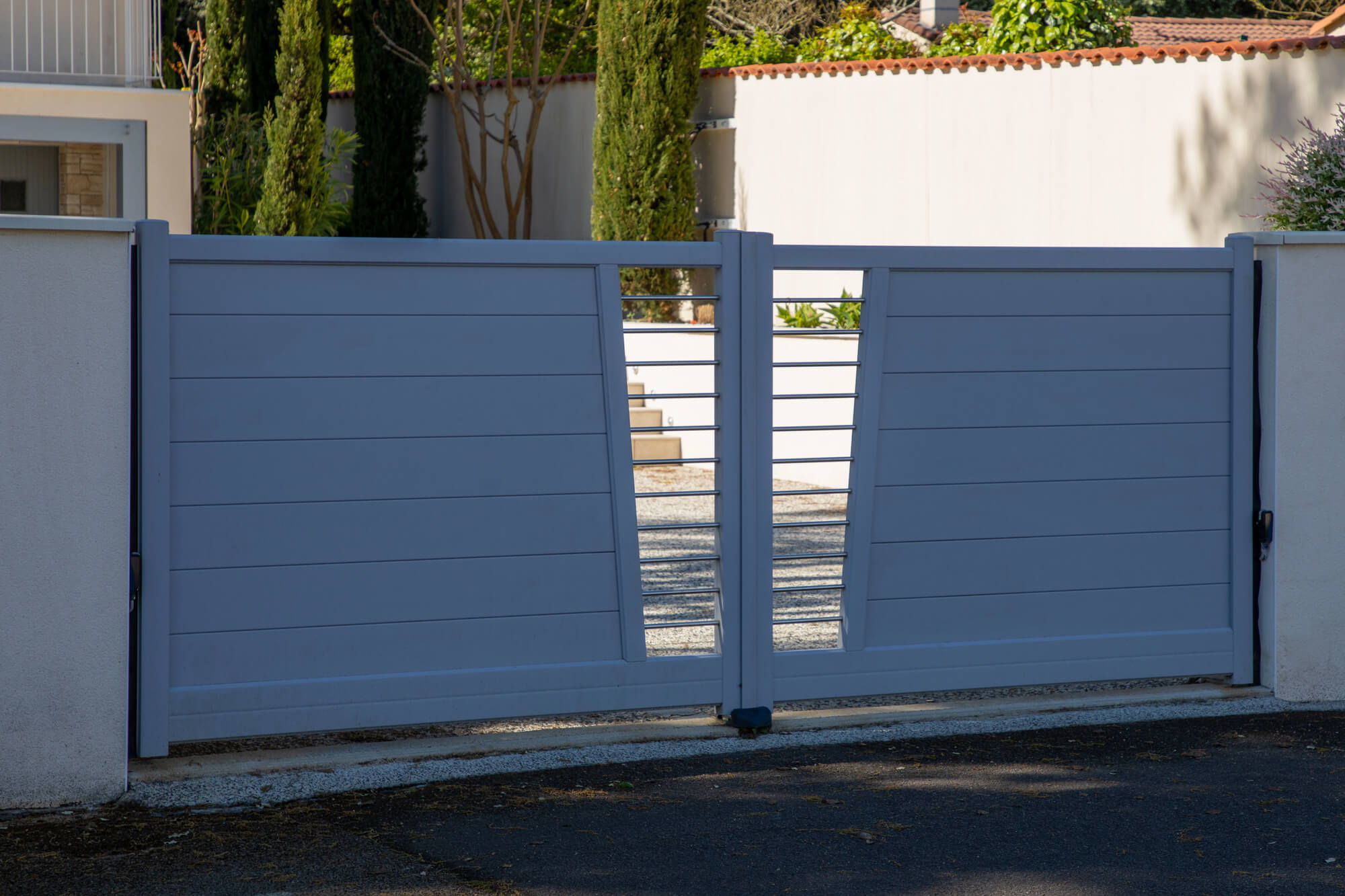 newly installed automatic gate system