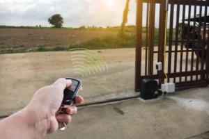 opening an automatic gate system