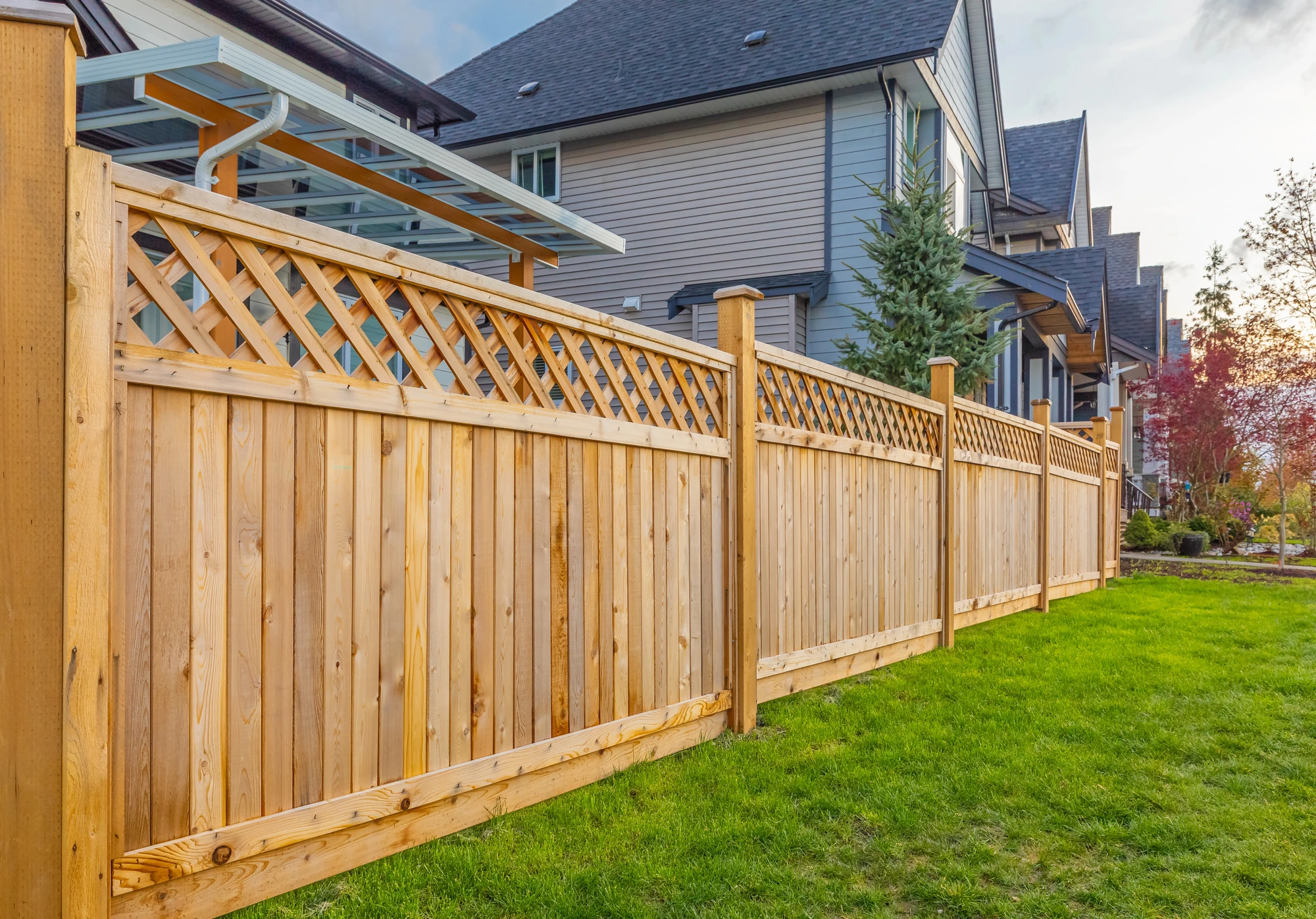 hoa with wood fence installation