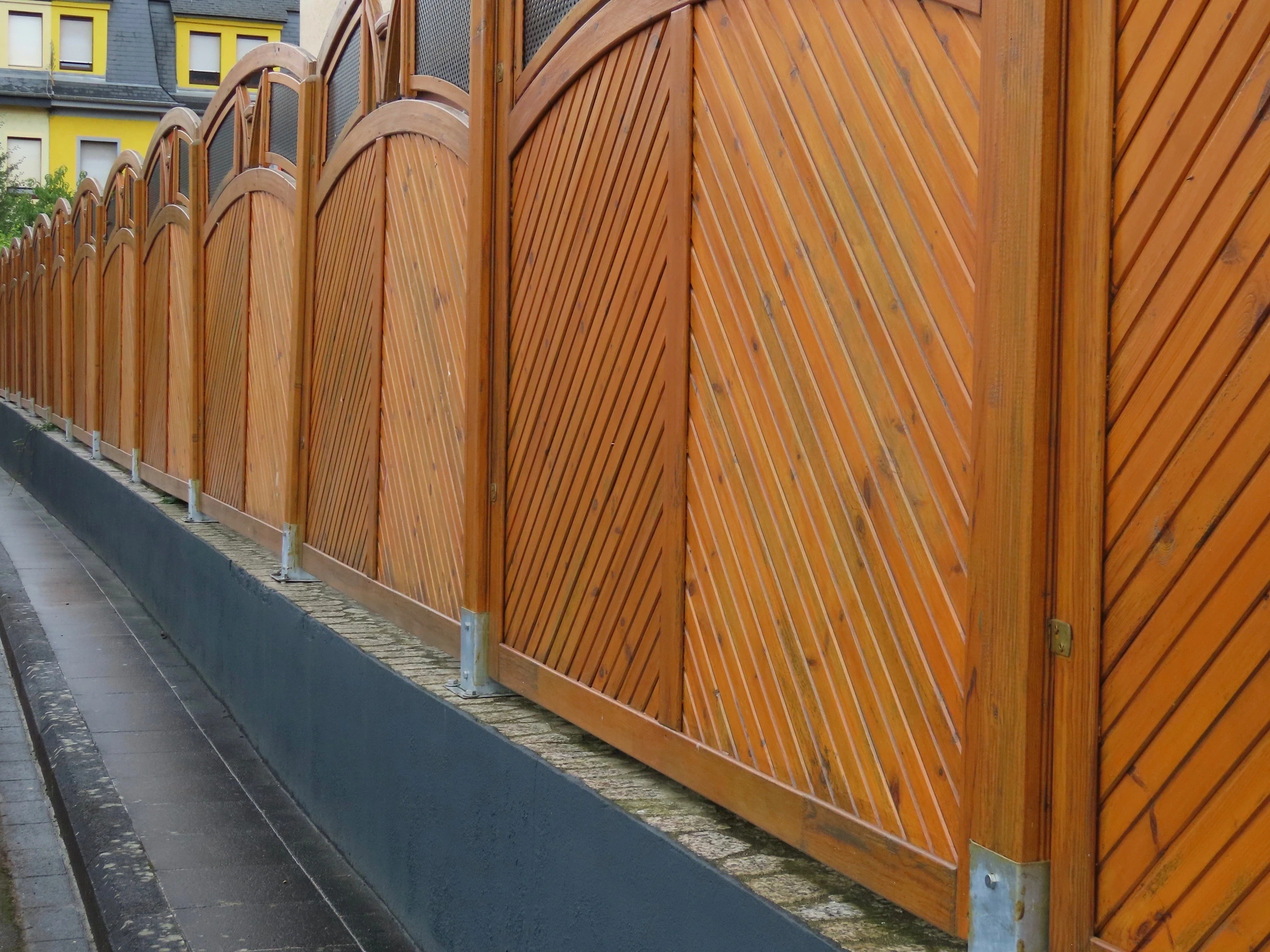 wood fence installation
